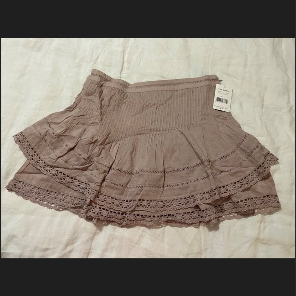 Free People Summer Nights Mini Skirt, Purple Crystal